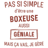 Boxeuse GÉNIALE rouge brunâtre foncé