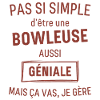 bowleuse GÉNIALE rouge brunâtre foncé
