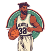 Basketball Seattle print