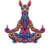 Lama alpaga trippy cadeau psychédélique