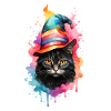 Katze als Hexe
