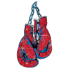 Gants de boxe rouges