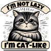 not lazy cat
