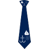 Tie with maritime design