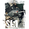 Bloc moteur moto S51 Enduro