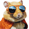 Hamster med glasögon, flirta, rolig hamster