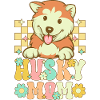 Groovy Siberian Husky Dog Lover
