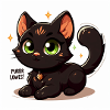 Black Cute Cat