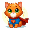 chat roux mignon