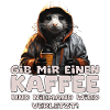 Lustiger Kaffee Barista Ratte Spruch