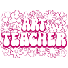 Mandala-Blumen-Lehrerin Kunstlehrerin