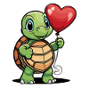 Turtle Heart - Valentine's Day