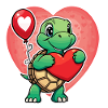 Turtle Heart - Valentine's Day