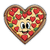 Coeur de pizza - Saint-Valentin
