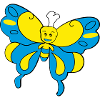 bunter Schmetterling > Vectorgraphic