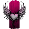 Celestial Embrace: Winged Valentine Heart
