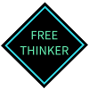 Free Thinker Warning Sign