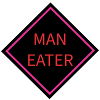 Man Eater Warning Sign