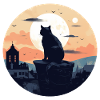 Cat on the roof