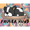 Lazy Dog Sleeping Logo
