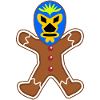 Gingerbread Man Lucha Libre