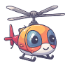 Smiling helicopter