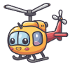 Smiling helicopter