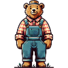 Cute Bear Farmer