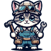 Artisan de chat mignon
