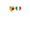 Zimbabwe, Italie, Heartbeat, Drapeau, Zimbabwéen
