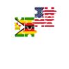 Zimbabwe, Etats-Unis, drapeau, Américain, Zimbabwéen