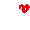 Cœur drapeau Turquie