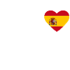 Cœur drapeau Espagne