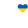 Cœur drapeau Ukraine