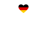 Cœur drapeau Allemagne