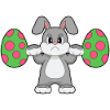 Culturisme de Pâques Bunny