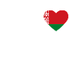 Cœur drapeau Biélorussie