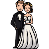 Wedding Bride Groom Newlyweds