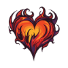 Heart, Fire, Love, Flame
