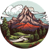 Mountains, Landscape, Nature, Circle