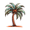 Palm Tree Holiday Icon
