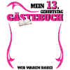 13th Birthday Girl & Boy Guestbook
