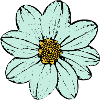 Flower, light blue, blue flower