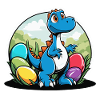 Dinosaur Easter Eggs Easter