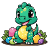 Dinosaur Easter Eggs Easter