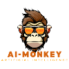 AI monkey with sunglasses