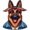 German Shepherd The DJ