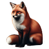 Rotfuchs Illustration Druck