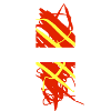 Burning helipad