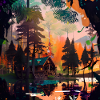 Cabane dans les bois